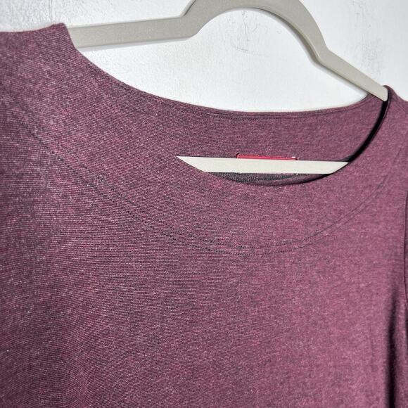 Cut Loose Dress Womens Medium Purple Long Sleeve Stretch Jersey‎ Casual - Picture 6 of 10